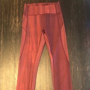 Burgundy Lululemon Leggings